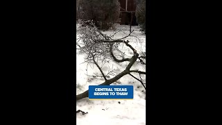 Central Texas will begin to thaw Monday afternoon