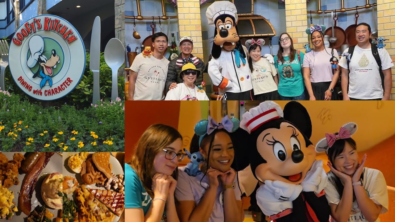 Disneyland Hotel Goofy's Kitchen Birthday Experience Breakfast Buffet All You Can Eat Food Review