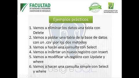 5. Gestion de datos - PostgreSQL