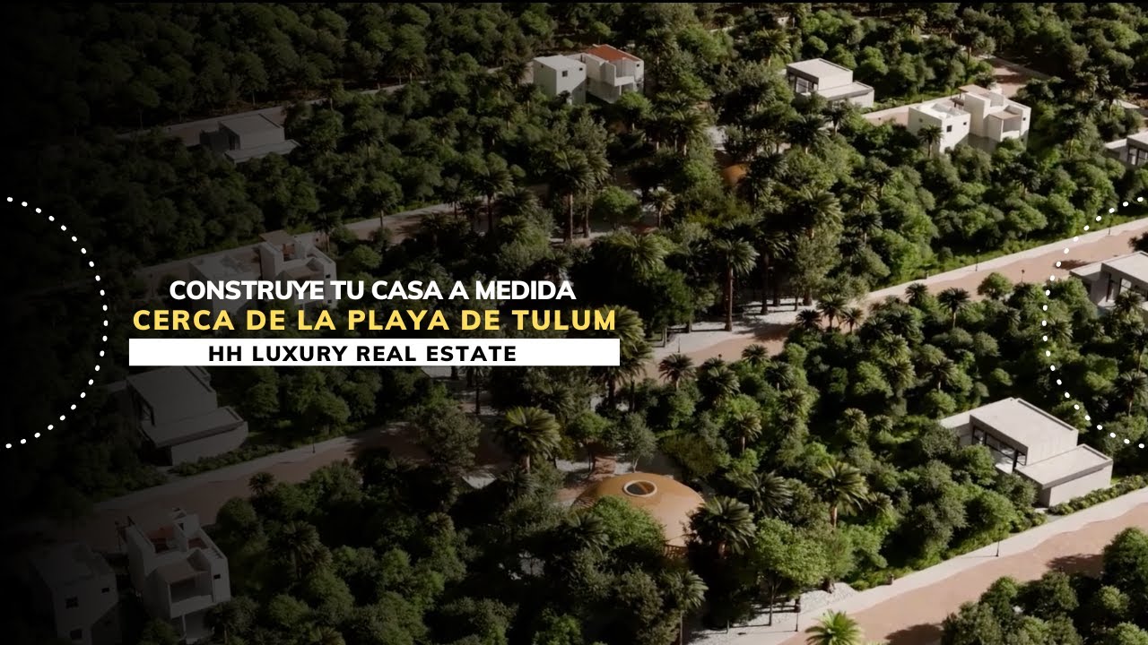 Comunidad privada de lotes residenciales en Tulum sobre 5ta Avenida | Casas cerca del mar