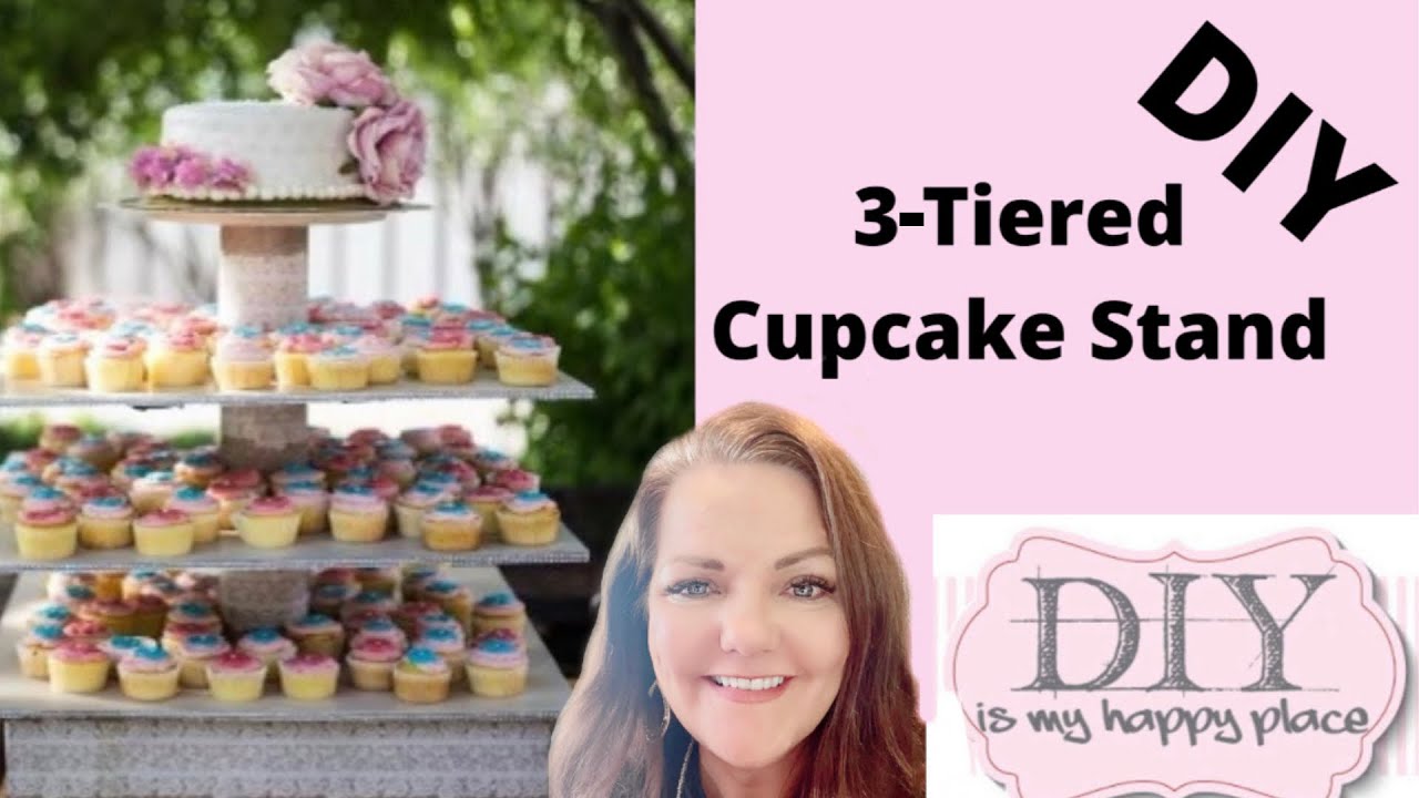 Learn to make a 3-Tiered Cupcake Stand DIY
