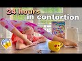 Doing everything in CONTORTION for 24 Hours Challenge! #lillyk #contortion #24hour