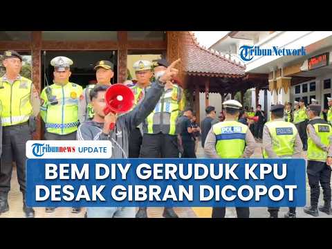 BEM DIY Protests at KPU, Demands Removal of KPU Chairman & VP Gibran After Constitutional Court F...