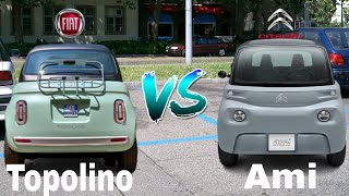 The All New 2024 Fiat Topolino vs 2024 Citroen Ami vs 2024 Opel Rocks-e