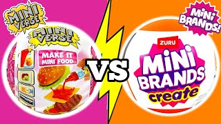 MINI VERSE VS MINI BRANDS CREATE!! HONEST REVIEW!!