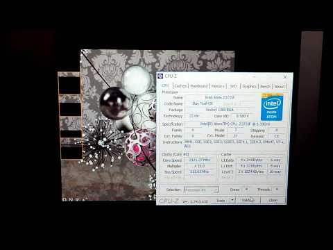 Intel Atom Z3735F overclocking 1,33Ghz@2,45Ghz Tablet Wintron 10.1 pure 3g