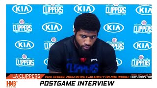 Paul George Media Availability LA Clippers 7-18-20
