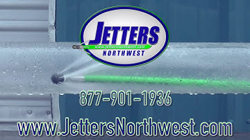 FLUSHER NOZZLE (30º REAR JETS) in action - Pipe Jetting