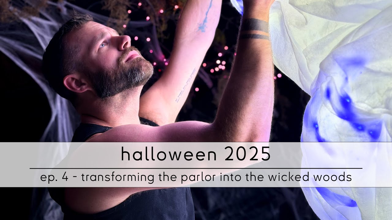 Хэллоуин 2025: эпизод 4 — превращение гостиной в зловещий лес