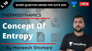 L 10 | Concept Of Entropy | Thermodynamics | GATE & ESE 2021 | Maneesh Shivhare