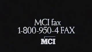 MCI Fax (1988 Commercial)