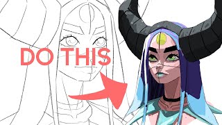 HOW TO PAINT STYLIZED PORTRAITS!