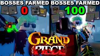 Grinding Bosses For The STRONGEST ACCESSORIES In Roblox Grand Piece Online... Here's What Happened!