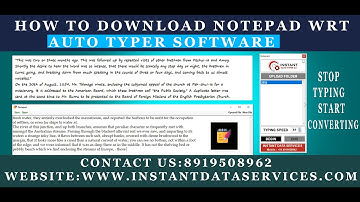 DATA  ENTRY AUTOTYPER/ AUTOMATIC TYPING SOFTWARE/ AUTOTYPING SOFTWARE FOR DATA ENTRY