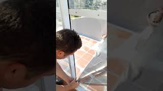 How to remove window tint or film from glass part 1