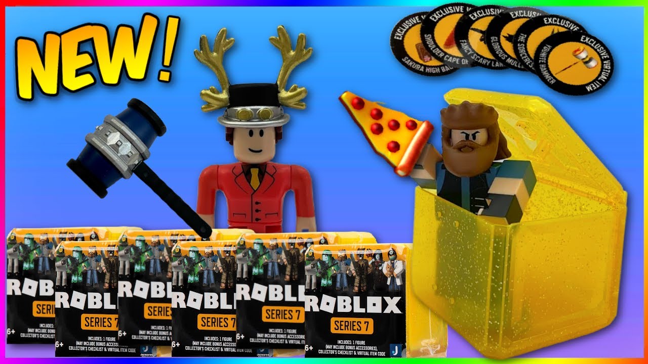 Roblox Celebrity Series 7 Unboxing Code Items Arsenal Figure More Youtube - roblox mystery figures series 7