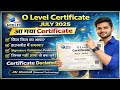 O Level Certificate July 2025 | Certificate Declared || Download Issue? #nielit #uppolice #viral
