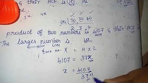 The product of two numbers is 4107&their HCF is 37.The larger number is| TnpscPreviousYearQuestion