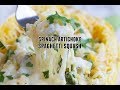 Spinach Artichoke Spaghetti Squash
