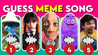 Guess meme song & Who's singing | King Ferran, Mrbeast, lay lay, salish matter, Wednesday, grimace