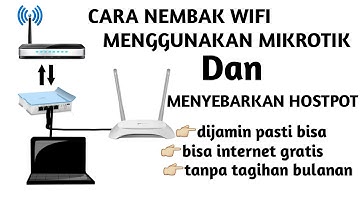 cara nembak wifi menggunakan mikrotik RB 941 Routerboard dan sebar kembali router wr840n