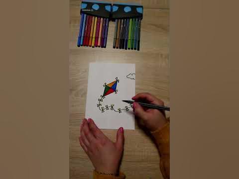 FLUGDRACHE EINFACH MALEN 🪁 - YouTube