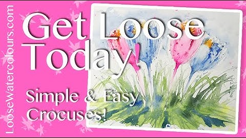Learn To Paint Beautiful Easy Crocuses Toady!