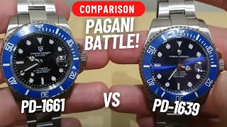 PAGANI DESIGN PD-1661 40MM VS PD-1639 43MM HOMAGE WATCHES!