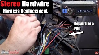 How to HARDWIRE a Car Stereo / Head Unit without a Wiring Harness PLUG (Wire Repair) | AnthonyJ350