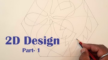 Design Drawing, Hexagonal Design for Elementary & Intermediate Drawing Exam,संकल्प, art master gore
