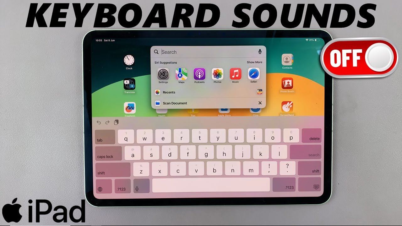 How To Turn Off Keyboard Sounds On IPad YouTube
