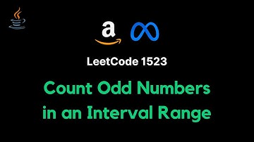1523. Count Odd Numbers in an Interval Range - JAVA (Naive and Optimal solutions)