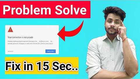 your connection is not private Problem Solve || connection is not private fix || Yt service