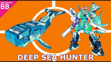 Speed Build : Deep Sea Hunter !! (01) ⚡️ How to make a robot Lego Combiner Sembo Block 103254 Whale