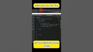 Add Favicon in Your website using only one line of Code 🔥 #coding
