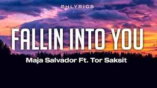 Video thumbnail of "Maja Salvador & Tor Saksit-Falling Into You(lyrics)"