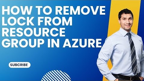 How to remove lock from Resource Group in Azure