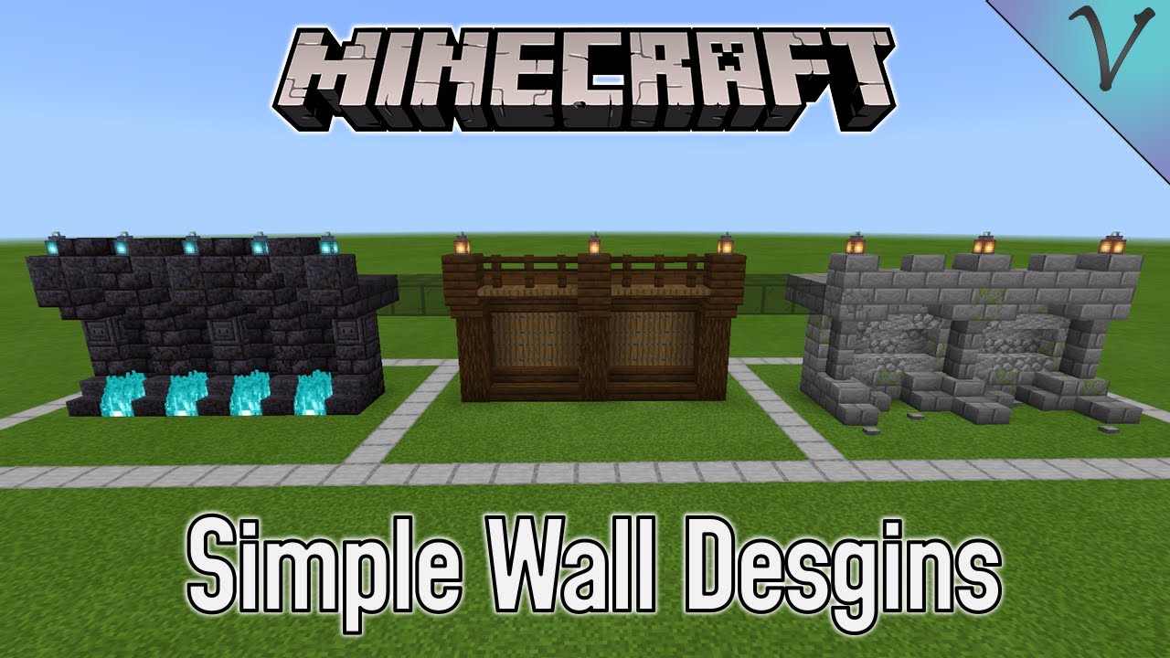 Simple Wall Designs for your wolrd! 1.16 - YouTube