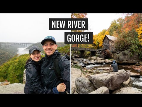 A rainy day in the New River Gorge (West Virginia): Long Point, food, & fall views!