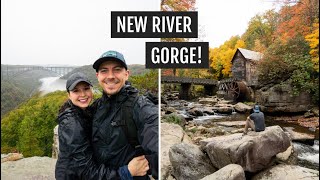 A rainy day in the New River Gorge (West Virginia): Long Point, food, & fall views!