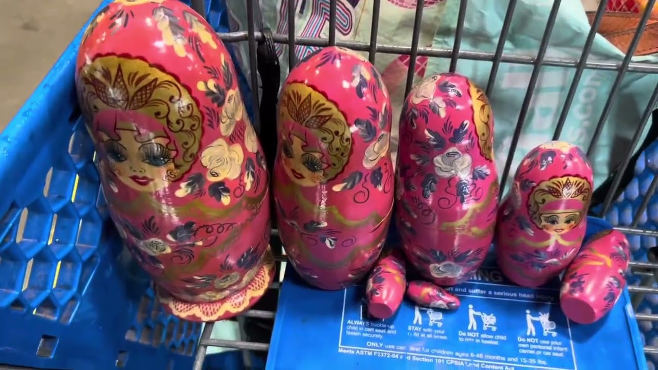 Нашла Матрёшки на Свалке😲Секонд Хенд на Вес США #olyasineevausa #goodwilloutlet 