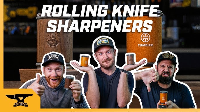 Knife Sharpening Knife Sharpener Tumbler Rolling Knife - Temu