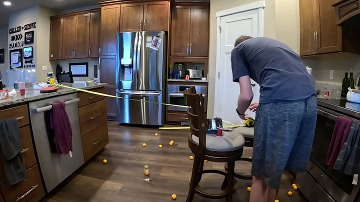ping pong tape measure time laps