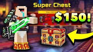 Noob Spends $150 on Pixel Gun 3D...RIP (Super Chest Opening)