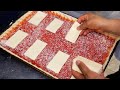 American Food - THIN CRUST SQUARE PIZZA Rizzo’s Pizza NYC