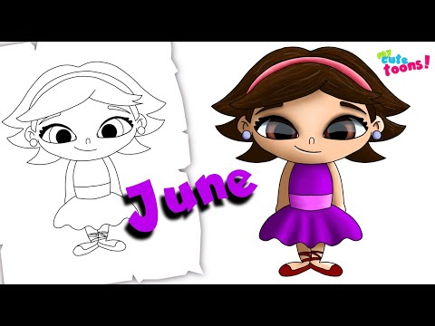 Little Einsteins: How to Draw June | Easy Drawing Tutorial