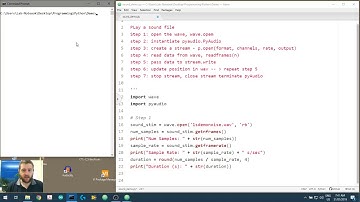 Using Psychopy and Python for Sound Experiments (video 2): Using pyaudio to play sound files