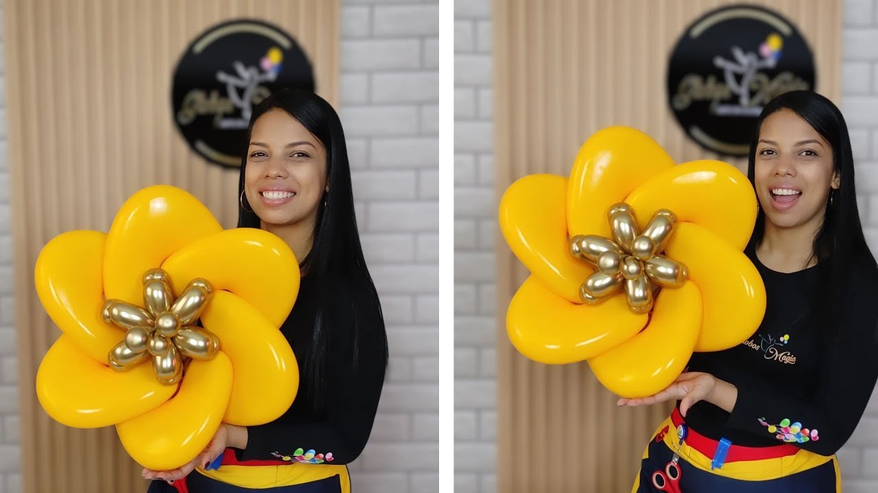 Cómo Hacer Flores Con Globos - Fácil Flor en Globos - Distorsión - Globoflexia - balloon tutorial