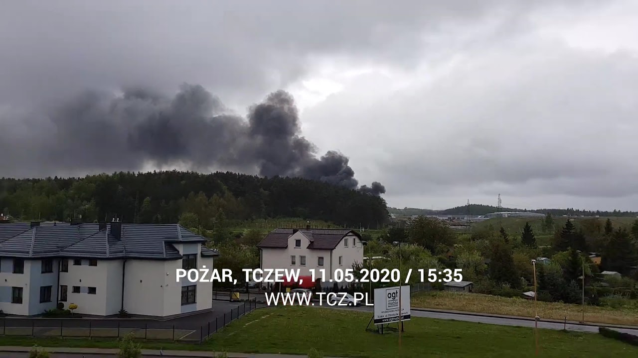 Pożar w ZUOS (11.05.2020) - Tczew, Tcz.pl