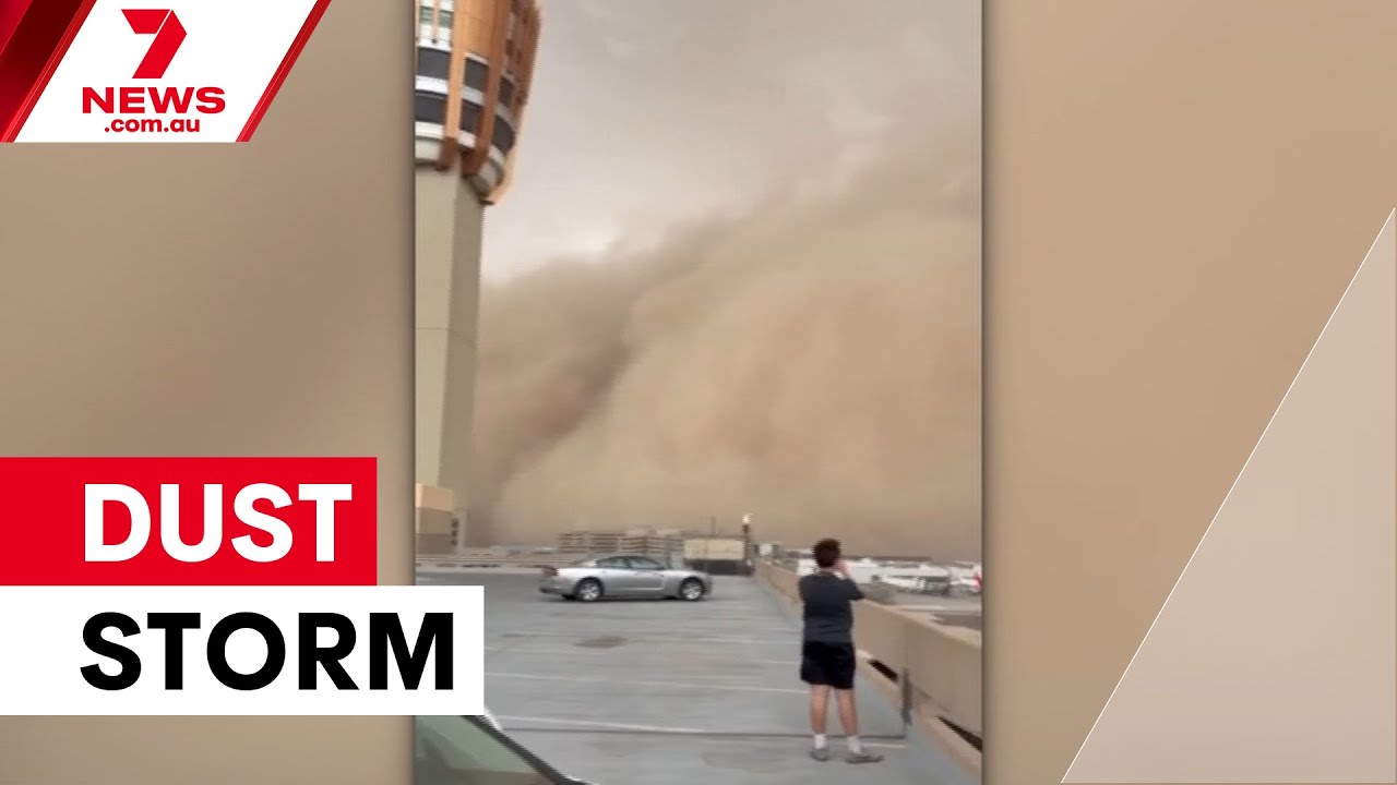 Powerful dust storm causes chaos across US states | 7NEWS - YouTube